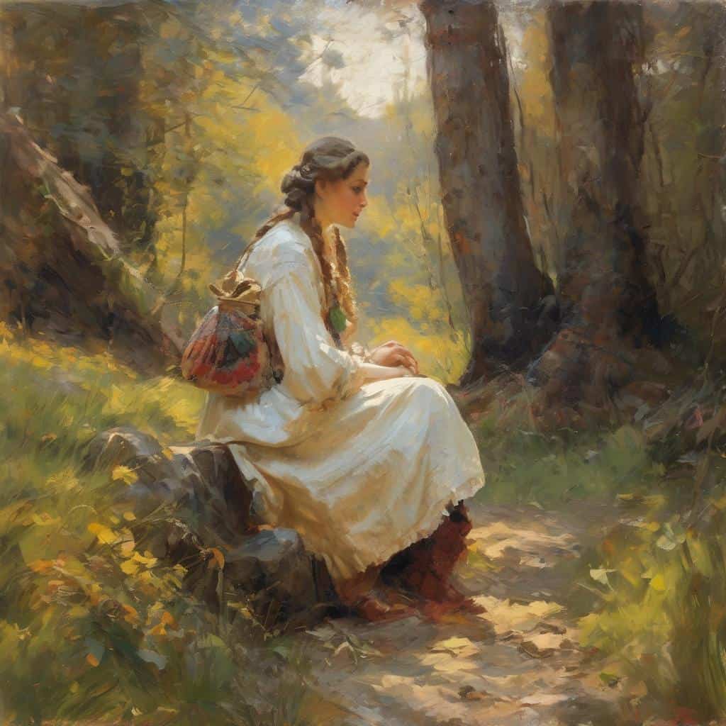 Γυναίκα σε φύση, τέχνη, δημιουργικότητα, ανατροπή στην τέχνη, ιστορικό έργο, πίνακας, nature art.